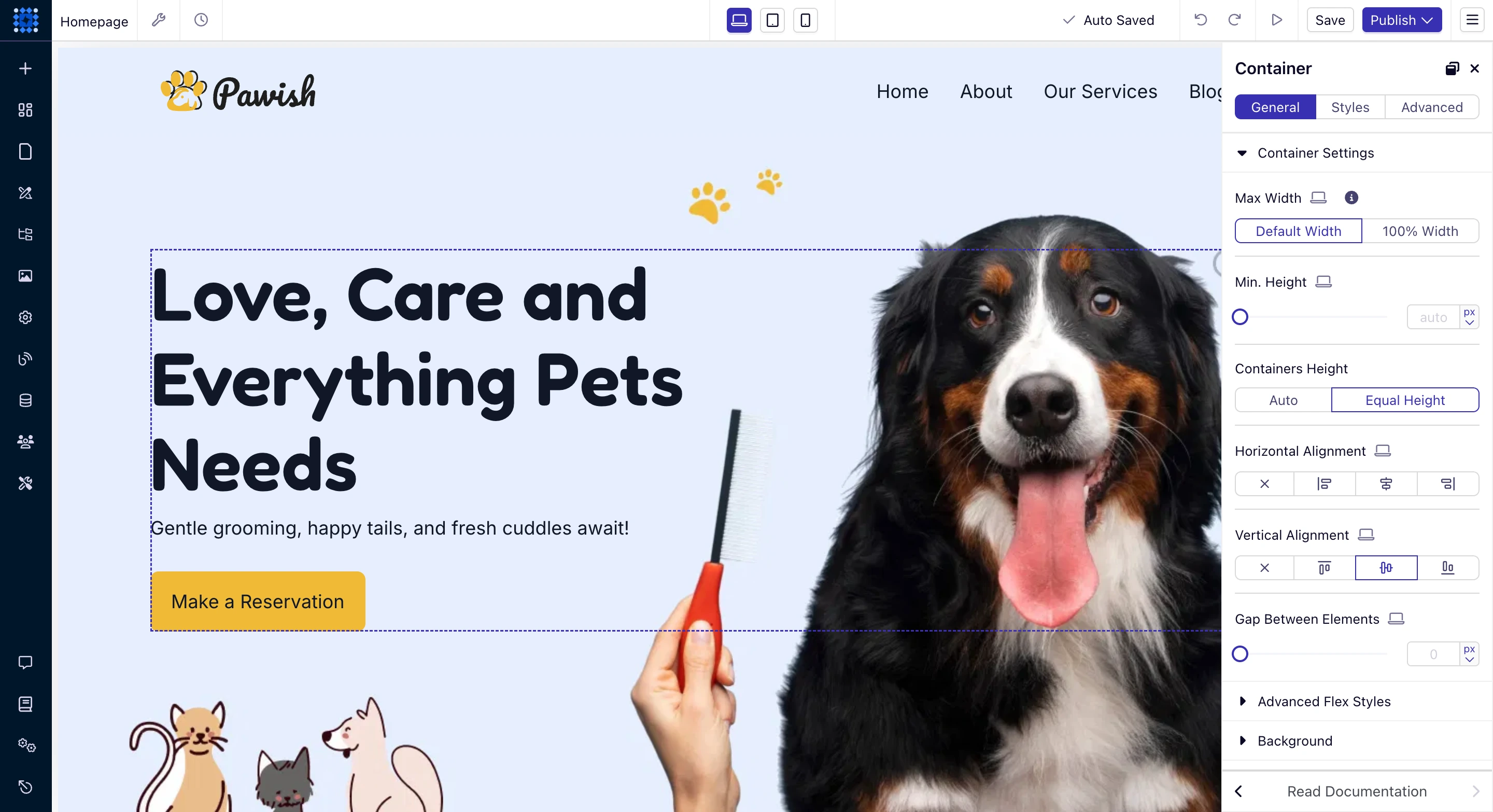 Dorik editor interface