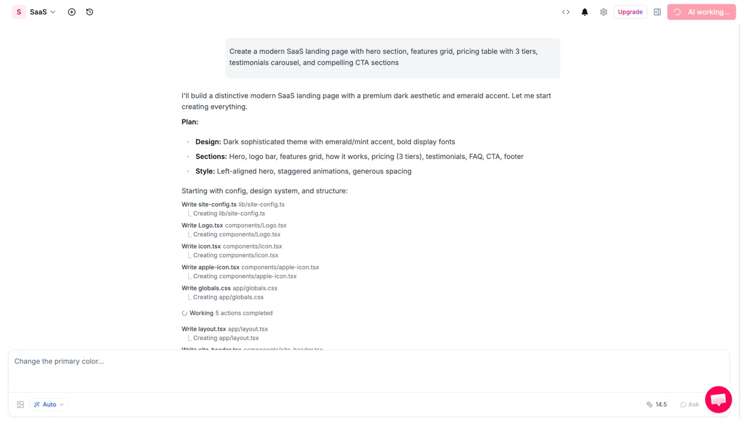 Kleap AI builder prompt