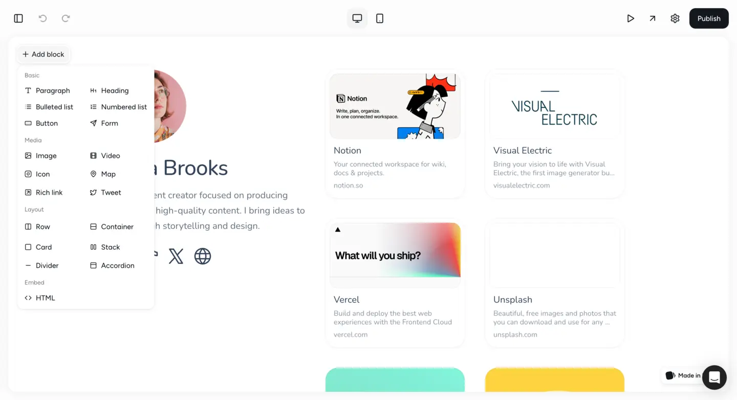 Pagy editor interface